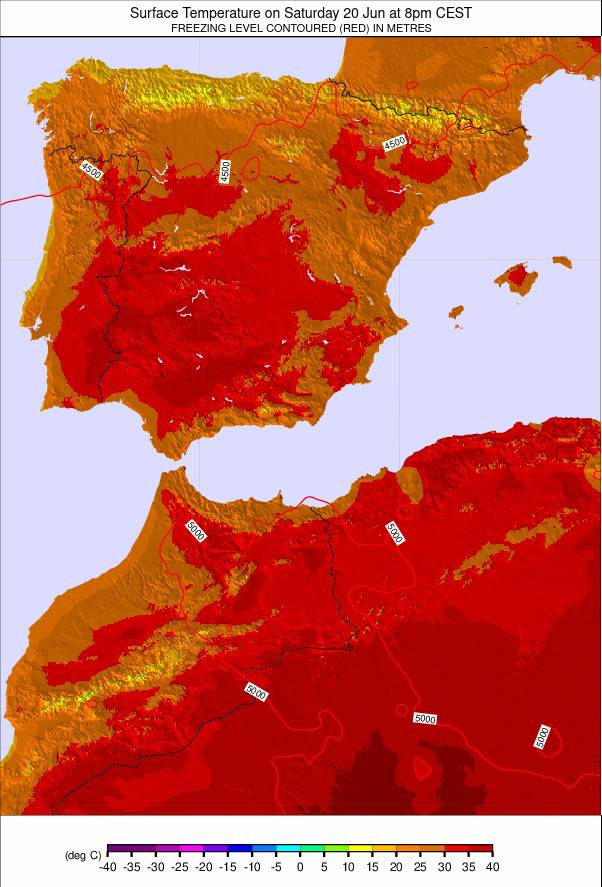 Spain weather map - click to go back to main thumbnail page