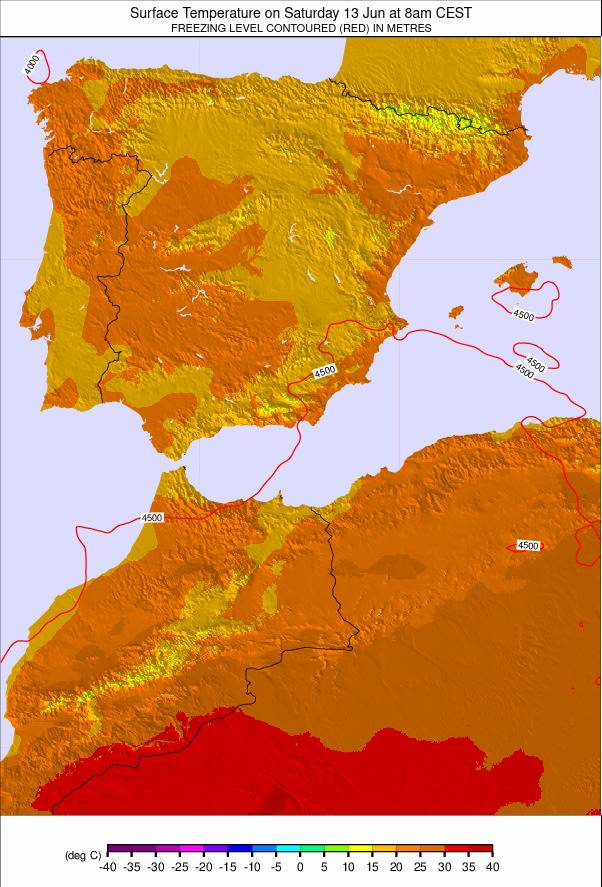Spain weather map - click to go back to main thumbnail page