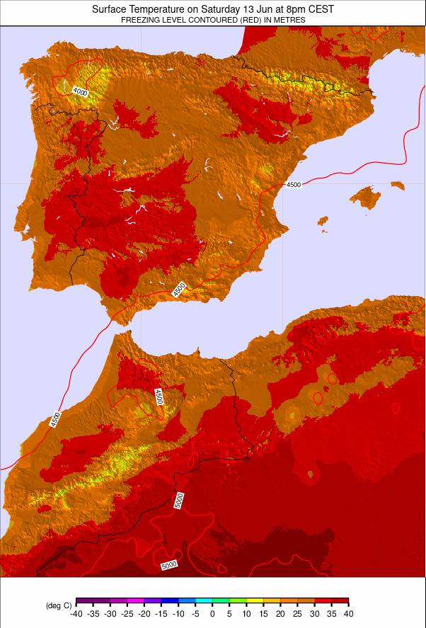 Spain weather map - click to go back to main thumbnail page