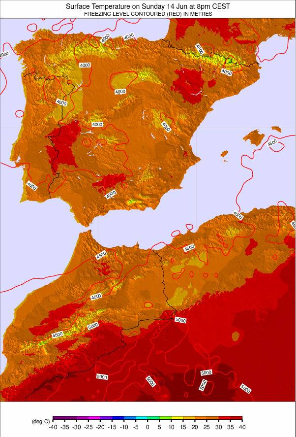 Spain weather map - click to go back to main thumbnail page
