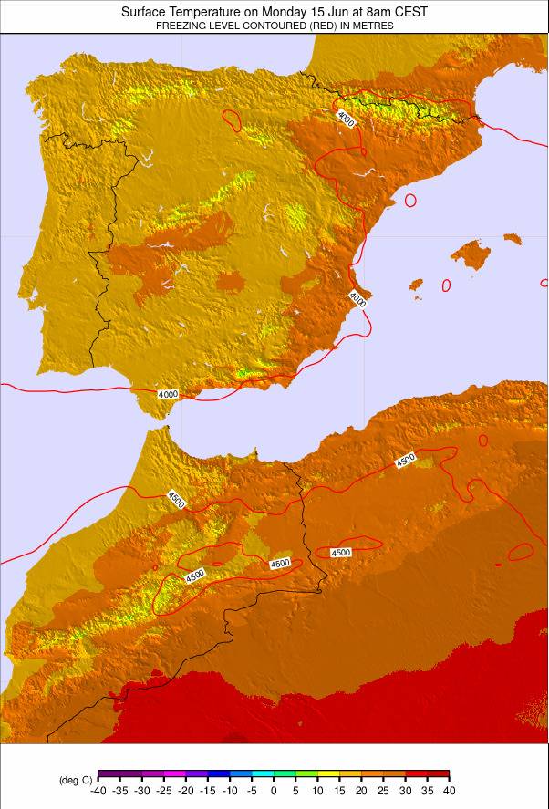 Spain weather map - click to go back to main thumbnail page