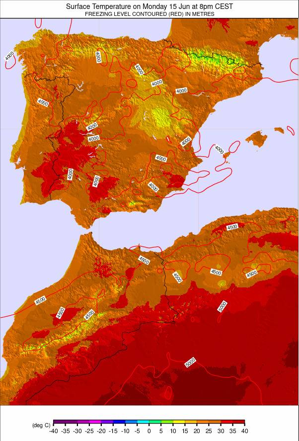 Spain weather map - click to go back to main thumbnail page