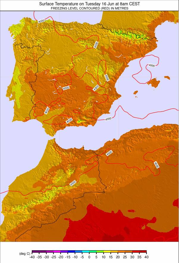 Spain weather map - click to go back to main thumbnail page