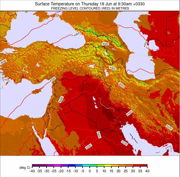 Middle East weather map - click to go back to main thumbnail page