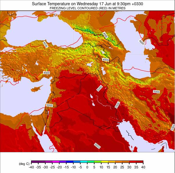 Middle East weather map - click to go back to main thumbnail page