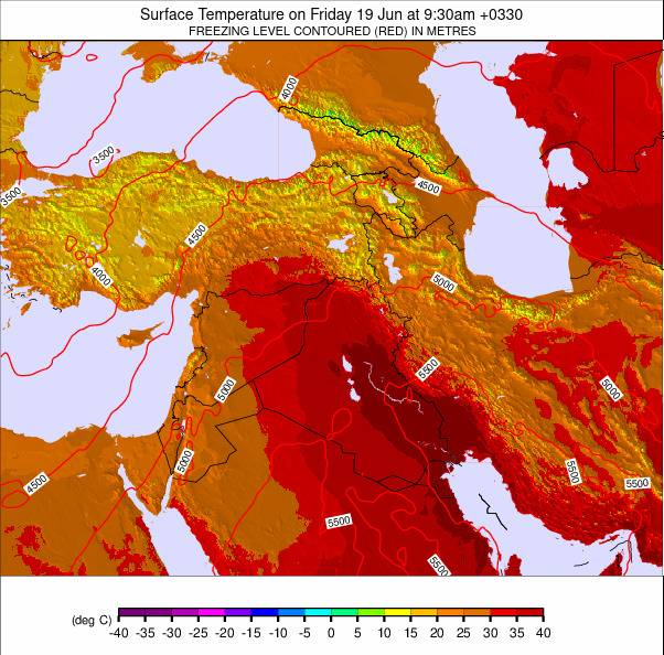 Middle East weather map - click to go back to main thumbnail page