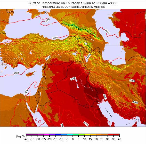 Middle East weather map - click to go back to main thumbnail page