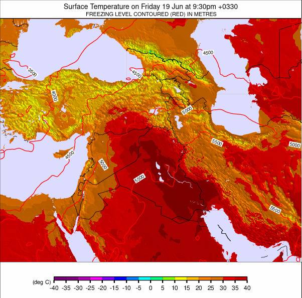 Middle East weather map - click to go back to main thumbnail page
