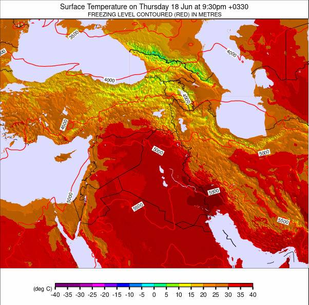 Middle East weather map - click to go back to main thumbnail page