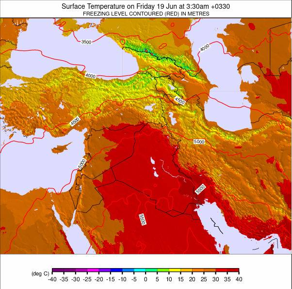 Middle East weather map - click to go back to main thumbnail page