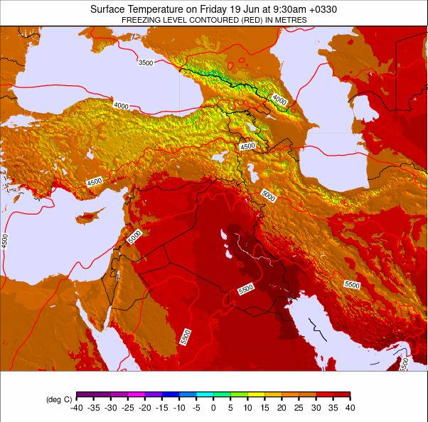 Middle East weather map - click to go back to main thumbnail page