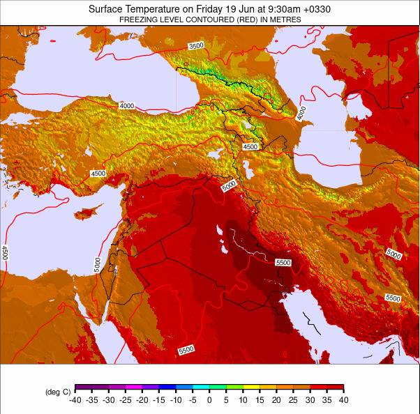 Middle East weather map - click to go back to main thumbnail page