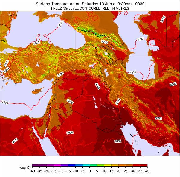 Middle East weather map - click to go back to main thumbnail page