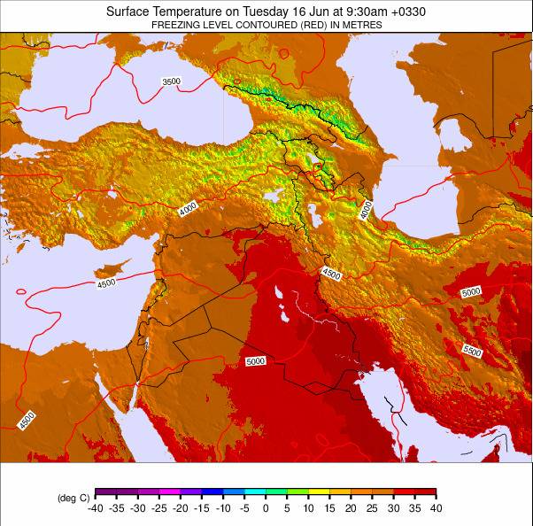 Middle East weather map - click to go back to main thumbnail page