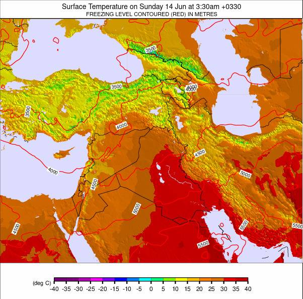 Middle East weather map - click to go back to main thumbnail page