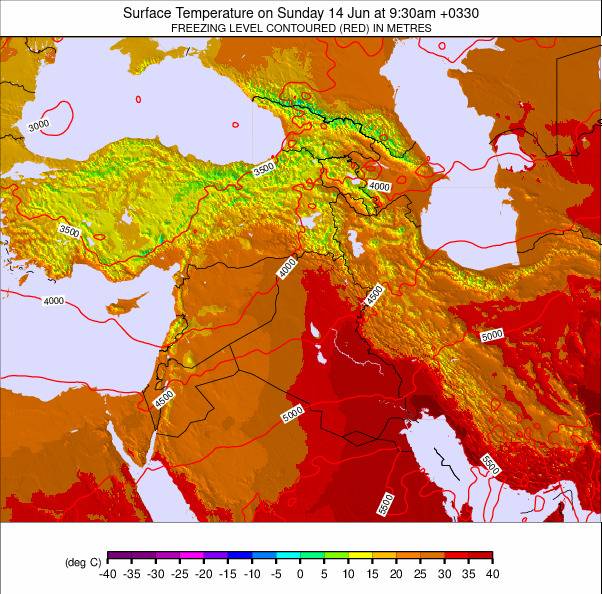 Middle East weather map - click to go back to main thumbnail page