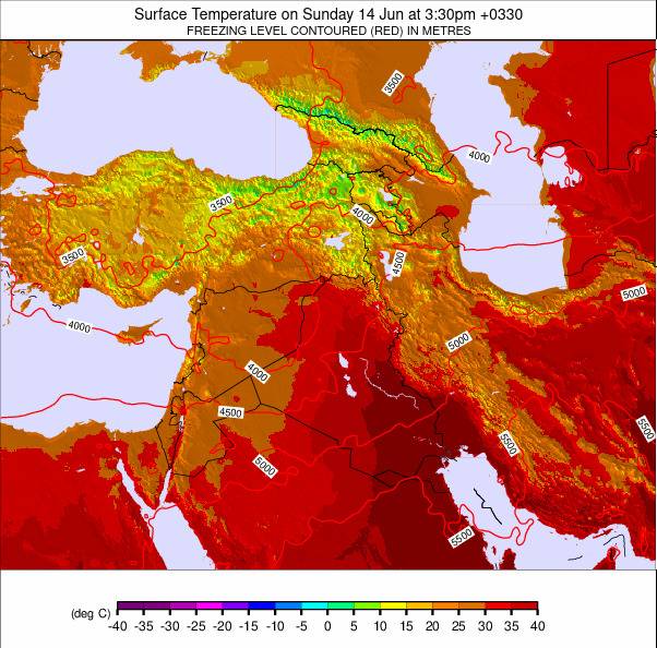Middle East weather map - click to go back to main thumbnail page
