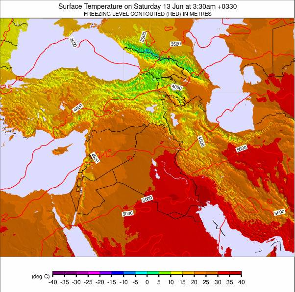 Middle East weather map - click to go back to main thumbnail page
