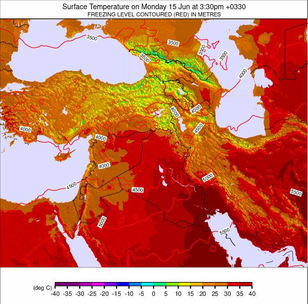 Middle East weather map - click to go back to main thumbnail page