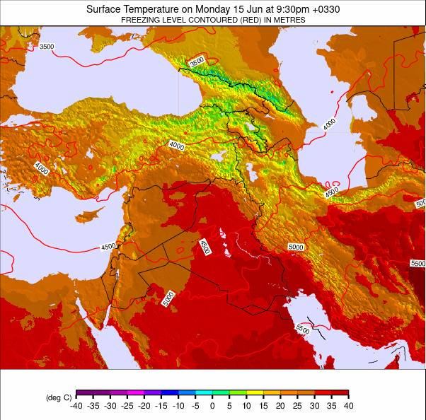 Middle East weather map - click to go back to main thumbnail page