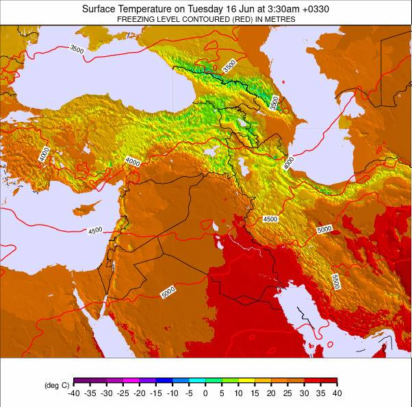 Middle East weather map - click to go back to main thumbnail page