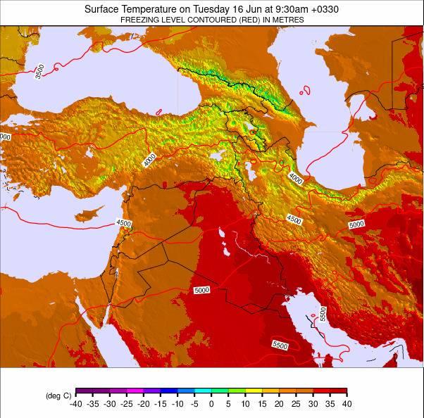 Middle East weather map - click to go back to main thumbnail page