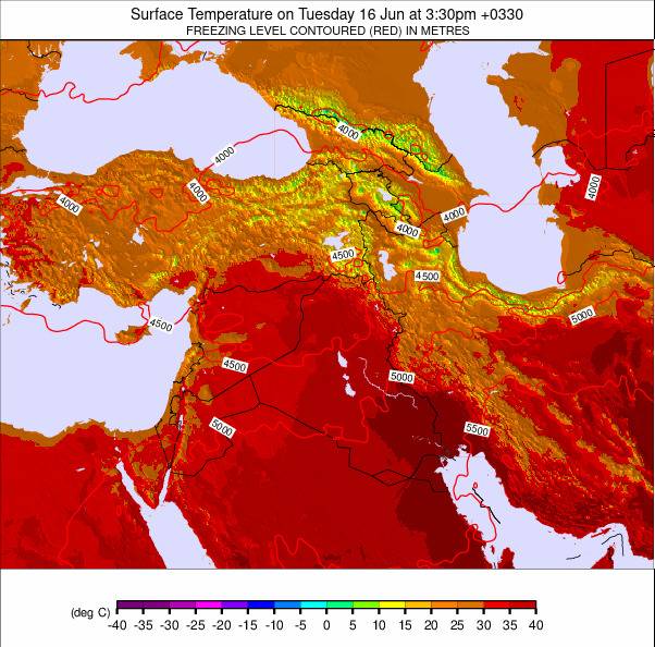 Middle East weather map - click to go back to main thumbnail page