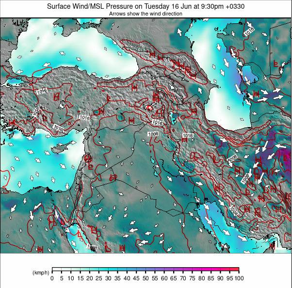 Middle East weather map - click to go back to main thumbnail page