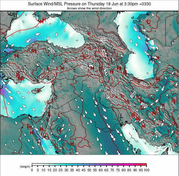 Middle East weather map - click to go back to main thumbnail page
