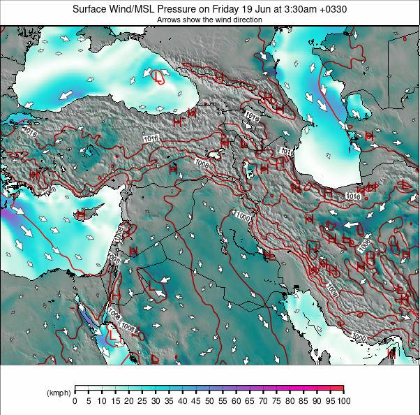 Middle East weather map - click to go back to main thumbnail page