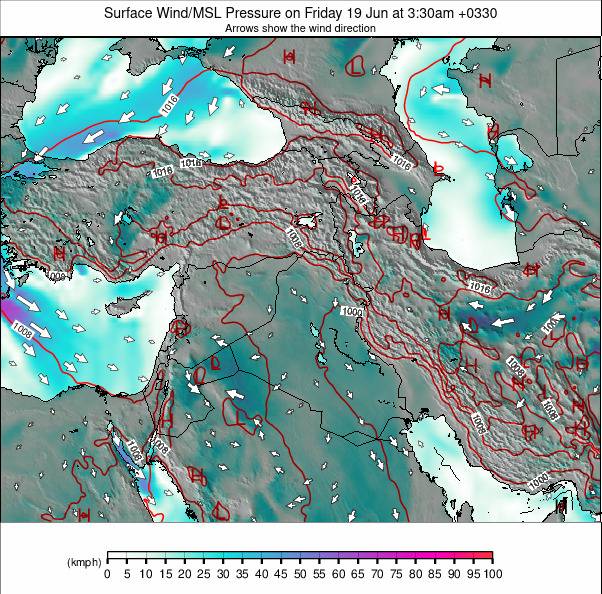 Middle East weather map - click to go back to main thumbnail page
