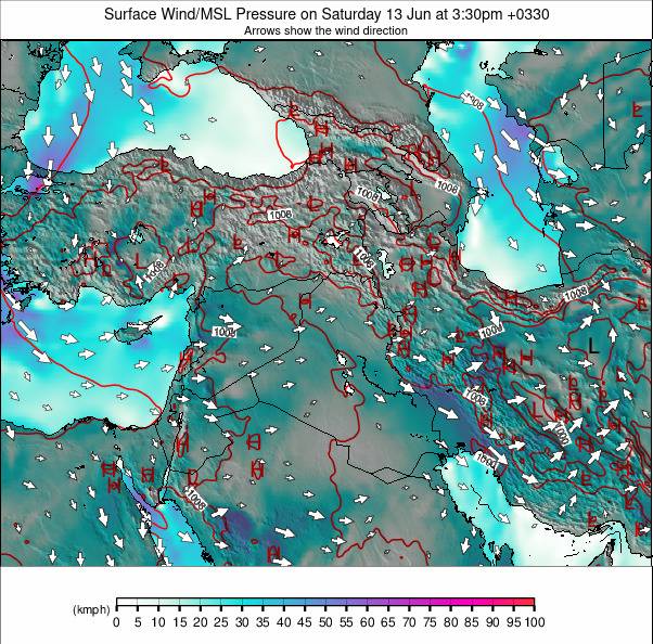 Middle East weather map - click to go back to main thumbnail page