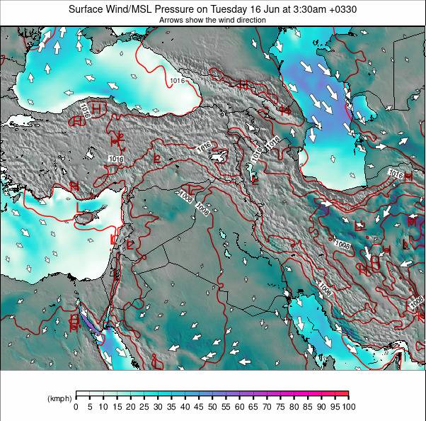 Middle East weather map - click to go back to main thumbnail page