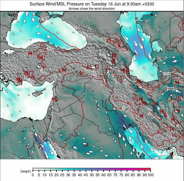 Middle East weather map - click to go back to main thumbnail page