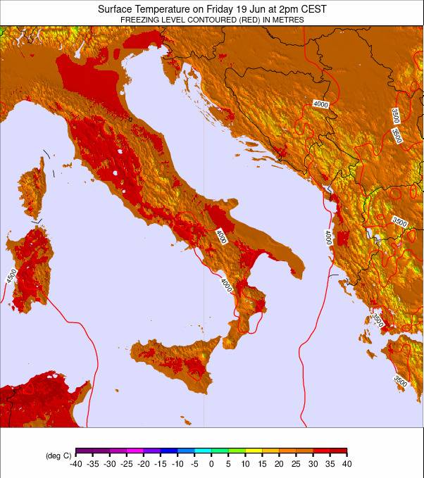 Italy weather map - click to go back to main thumbnail page
