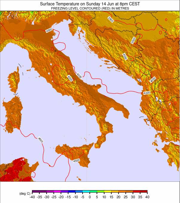 Italy weather map - click to go back to main thumbnail page