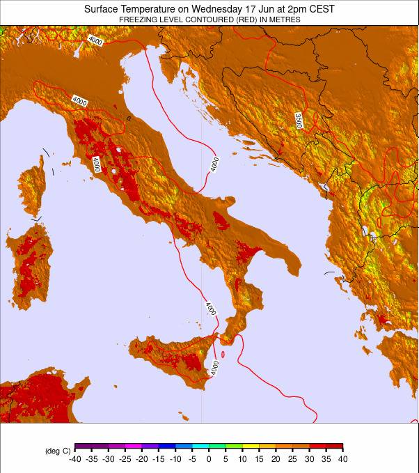 Italy weather map - click to go back to main thumbnail page