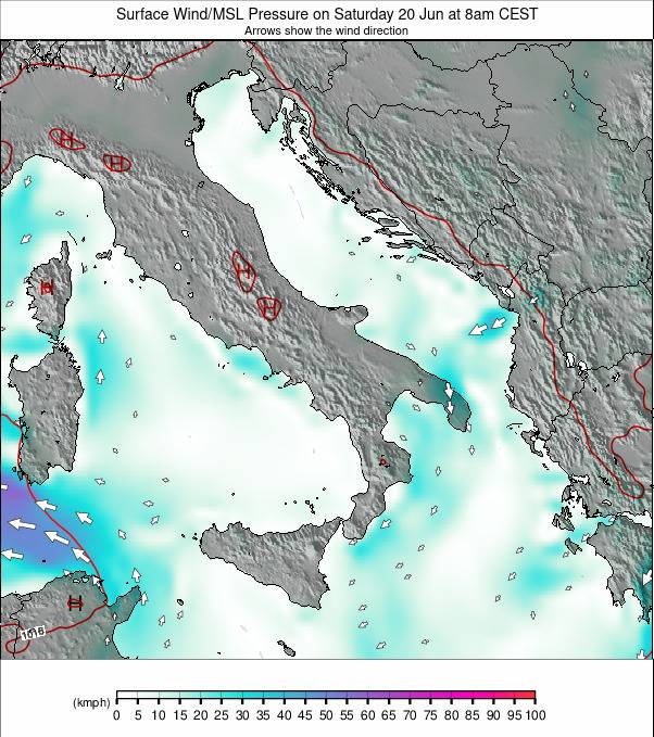 Italy weather map - click to go back to main thumbnail page