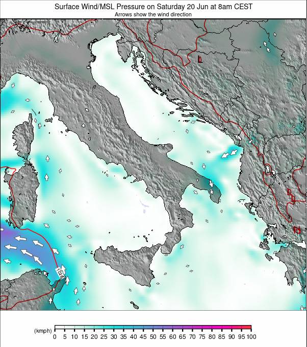 Italy weather map - click to go back to main thumbnail page