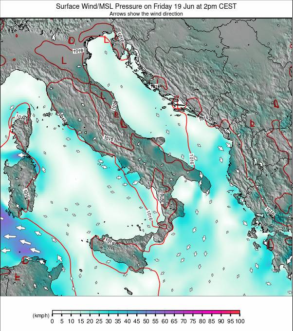 Italy weather map - click to go back to main thumbnail page