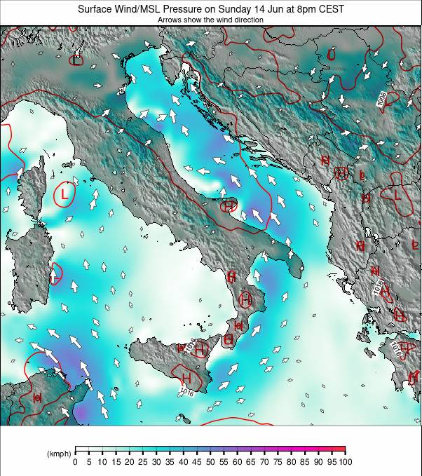 Italy weather map - click to go back to main thumbnail page