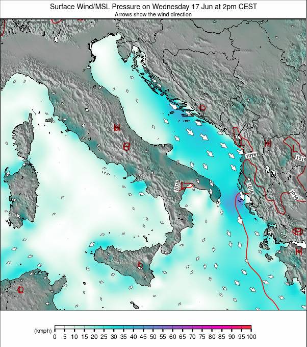 Italy weather map - click to go back to main thumbnail page