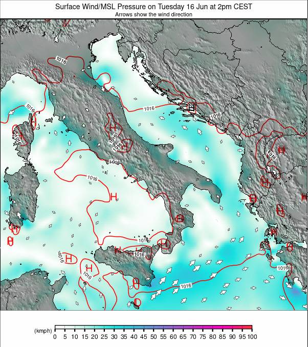 Italy weather map - click to go back to main thumbnail page