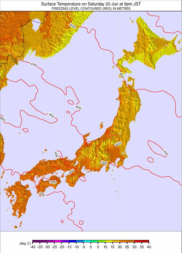 Japan weather map - click to go back to main thumbnail page
