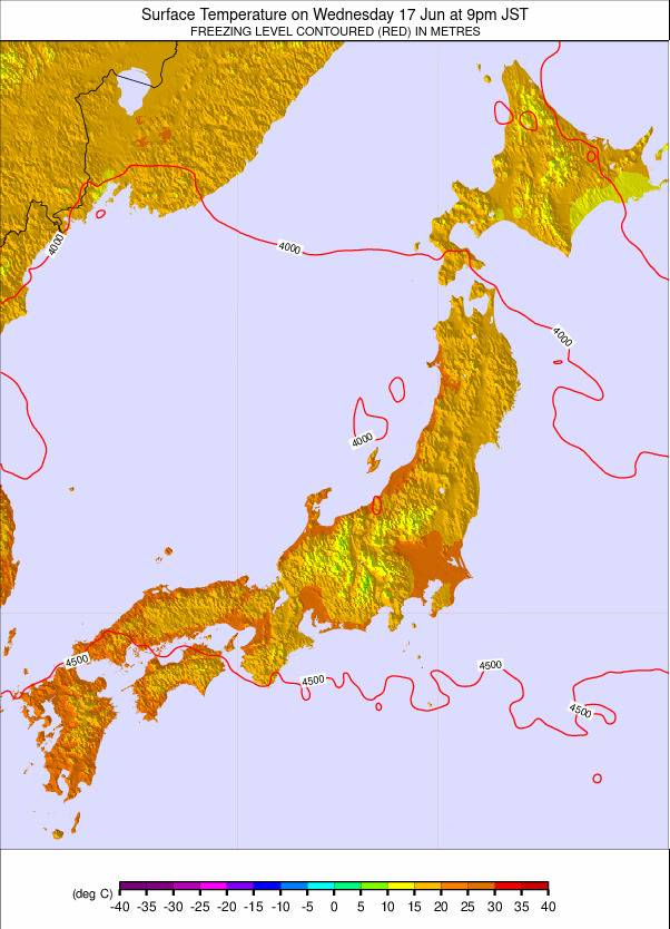 Japan weather map - click to go back to main thumbnail page