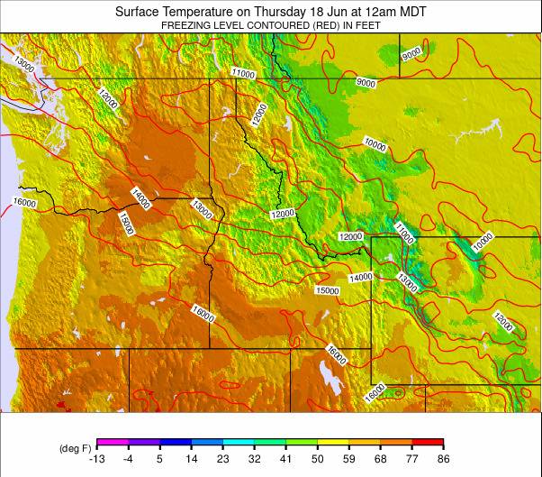 NW USA weather map - click to go back to main thumbnail page