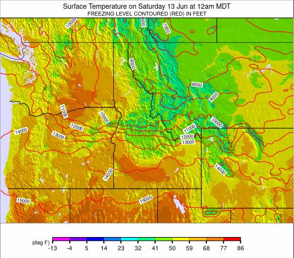NW USA weather map - click to go back to main thumbnail page