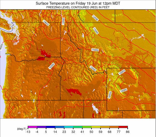 NW USA weather map - click to go back to main thumbnail page