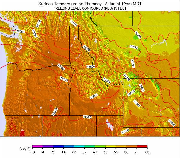 NW USA weather map - click to go back to main thumbnail page