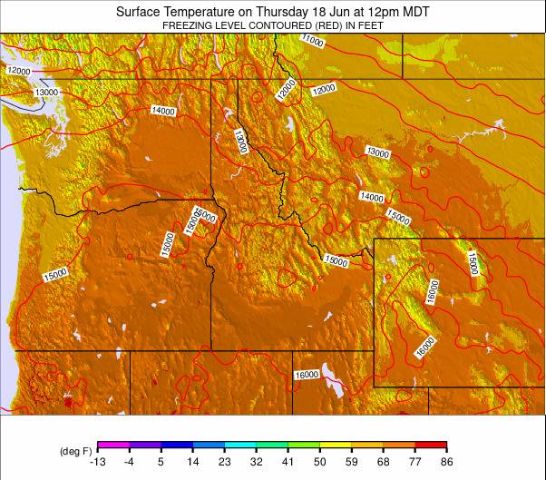 NW USA weather map - click to go back to main thumbnail page